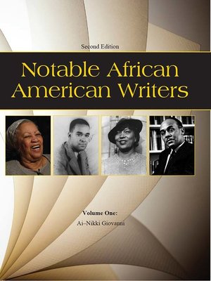cover image of Notable African American Writers